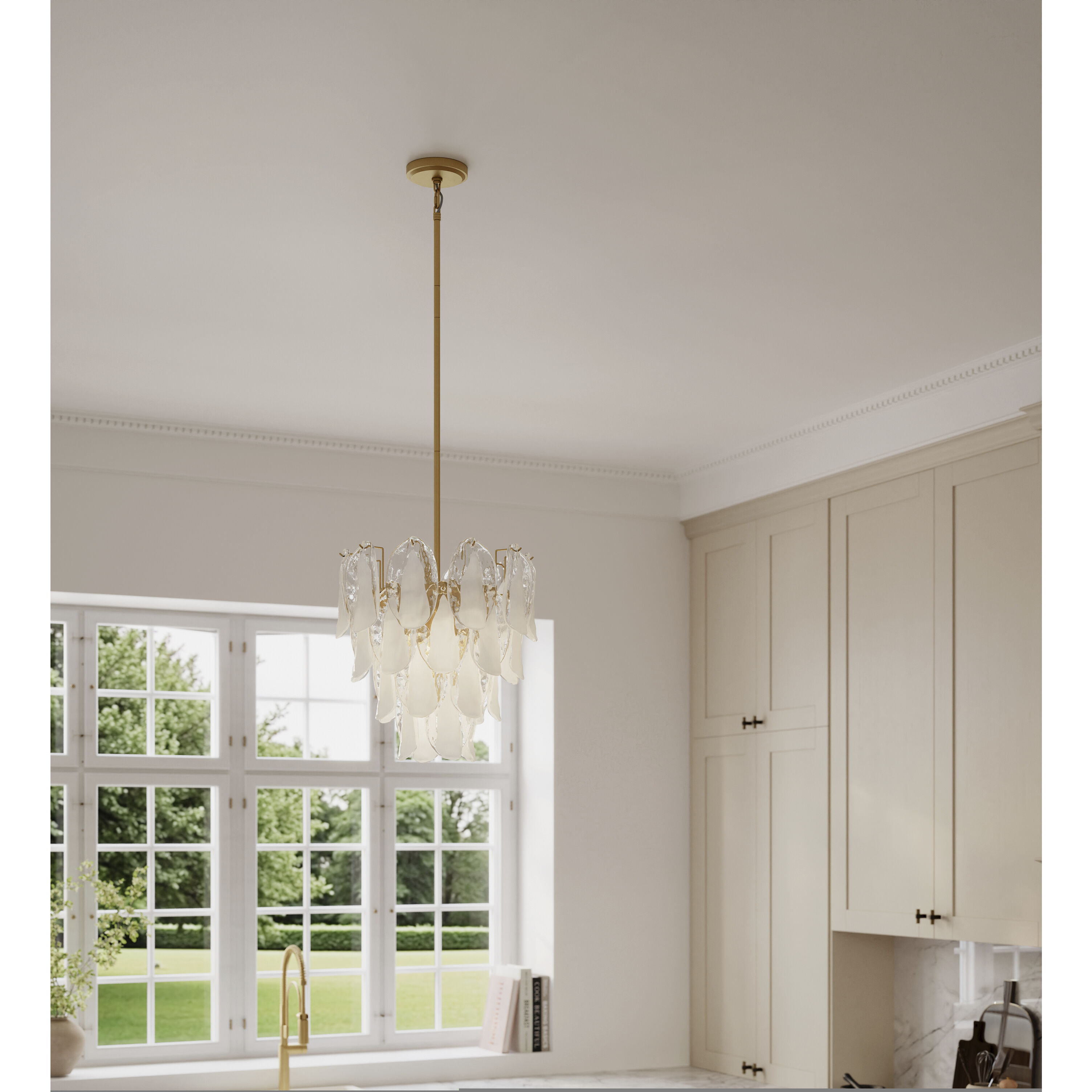 Verla Crest 5 Light 18 inch Legacy Brass Pendant Ceiling Light