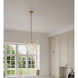 Verla Crest 5 Light 18 inch Legacy Brass Pendant Ceiling Light