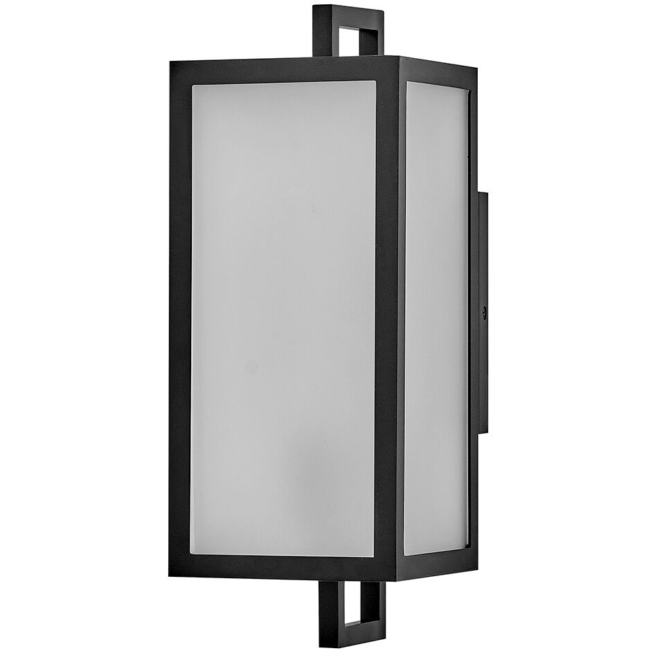 Halden 1 Light 15 inch Black Outdoor Wall Mount