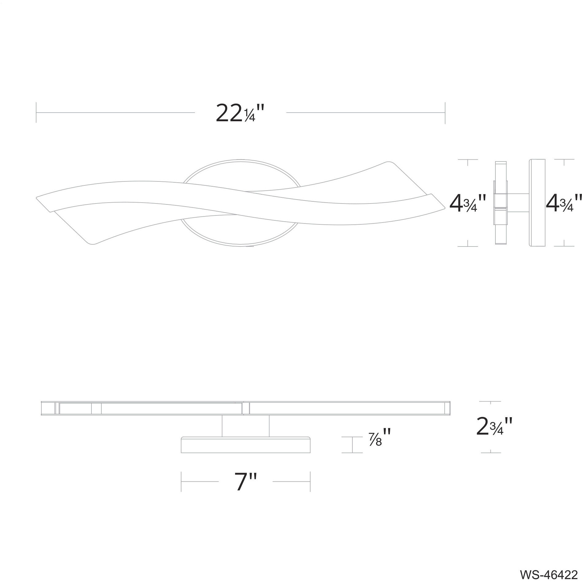 Ascot 1 Light 22 inch Aged Brass Bath Vanity Light Wall Light
