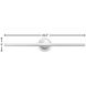 Terrace LED 5 inch Matte White Landscape Sign Light, Large