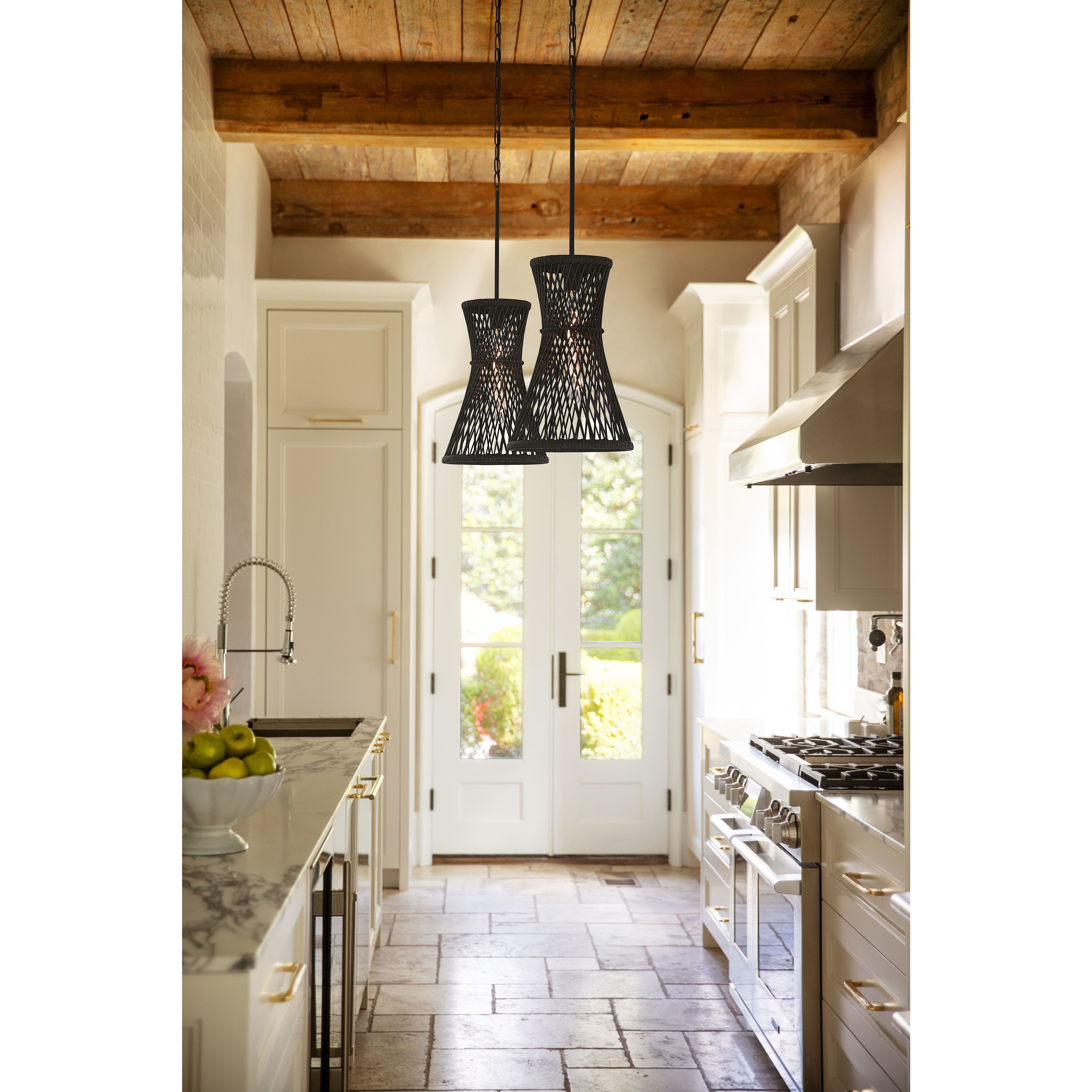 Twyla 12 inch Black Indoor Pendant Ceiling Light