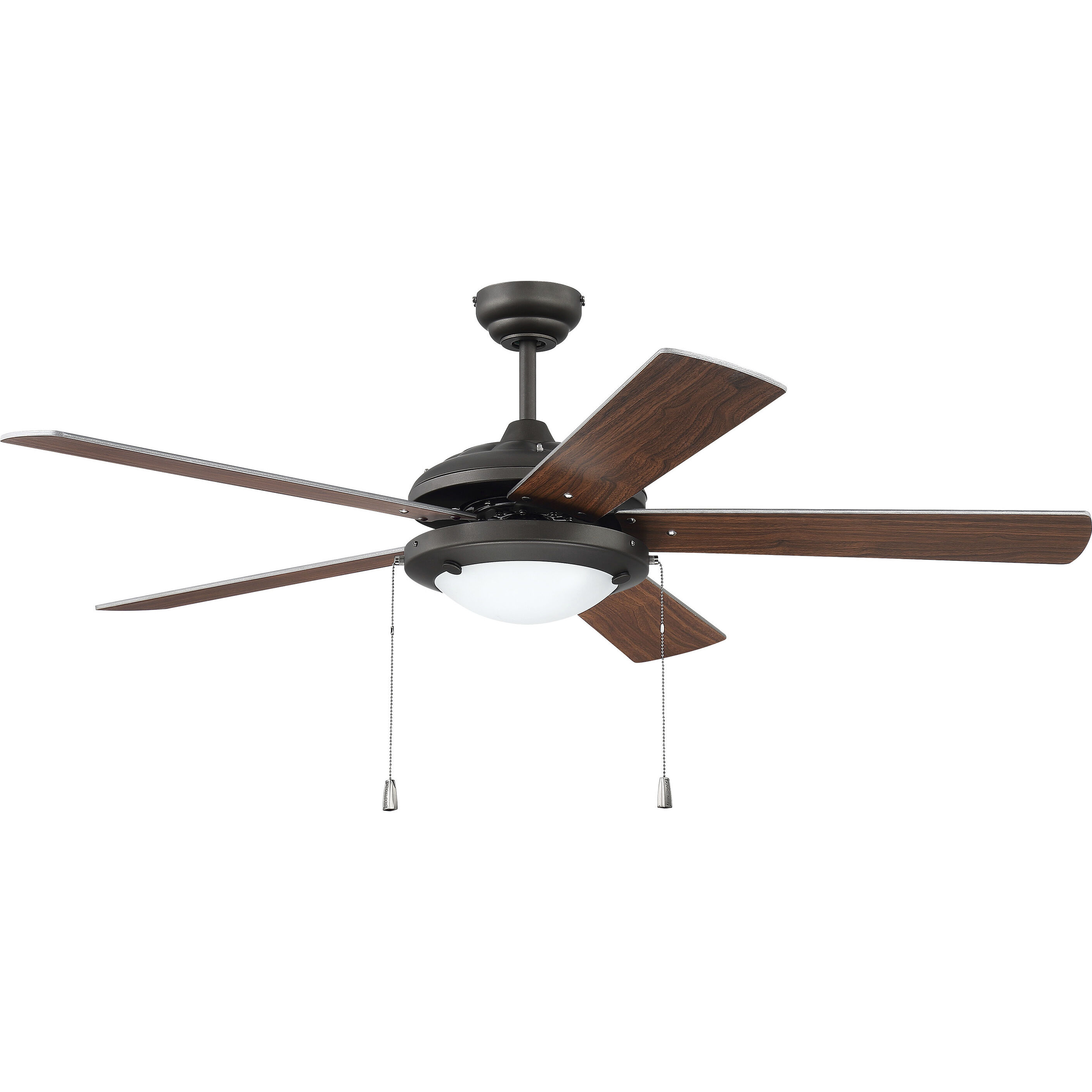 Nikia 52 inch Espresso with Espresso/Walnut Blades Ceiling Fan