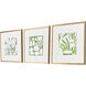 Minimal Moments Green and Multi and White Framed Art