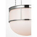 Chapman & Myers Martil LED 16.5 inch Polished Nickel Lantern Pendant Ceiling Light