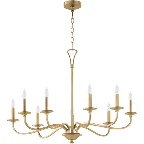 Maryse 9 Light 37 inch Aged Brass Chandelier Ceiling Light