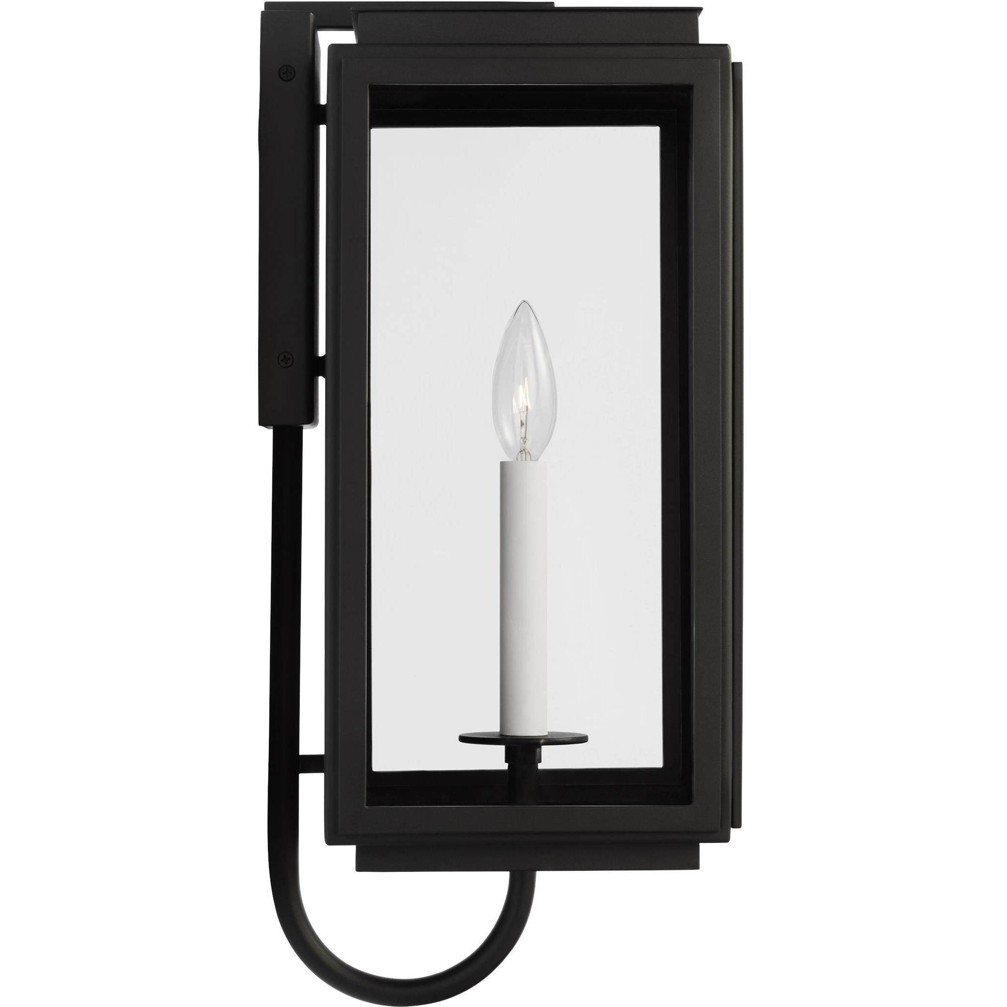 Edgar 1 Light 18.63 inch Textured Black Outdoor Wall Lantern