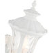 Oxford 3 Light 22 inch Textured White Outdoor Wall Lantern