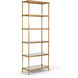 Chelsea House 82 X 30 inch Antique Gold Leaf/Clear Etagere