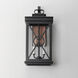 Yorktown VX 2 Light 21.5 inch Black and Aged Copper Outdoor Wall Mount