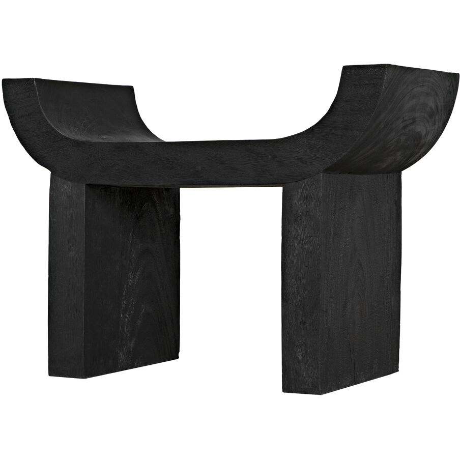 Kazuo 19.5 inch Burnt Black Stool