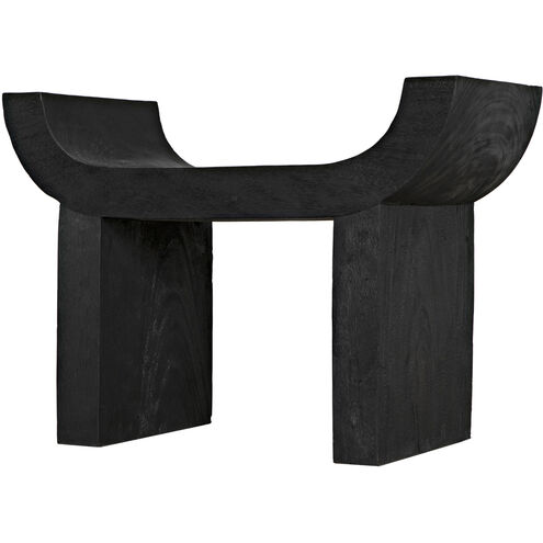 Kazuo 19.5 inch Burnt Black Stool