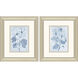 Dream Blue Blossom Blue and Gray Framed Art