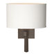 Beacon Hall 1 Light 11 inch Bronze Sconce Wall Light in Natural Anna, Oval