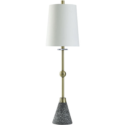 Tazzo Gold 36 inch 60.00 watt Gold Brushed Table Lamp Portable Light