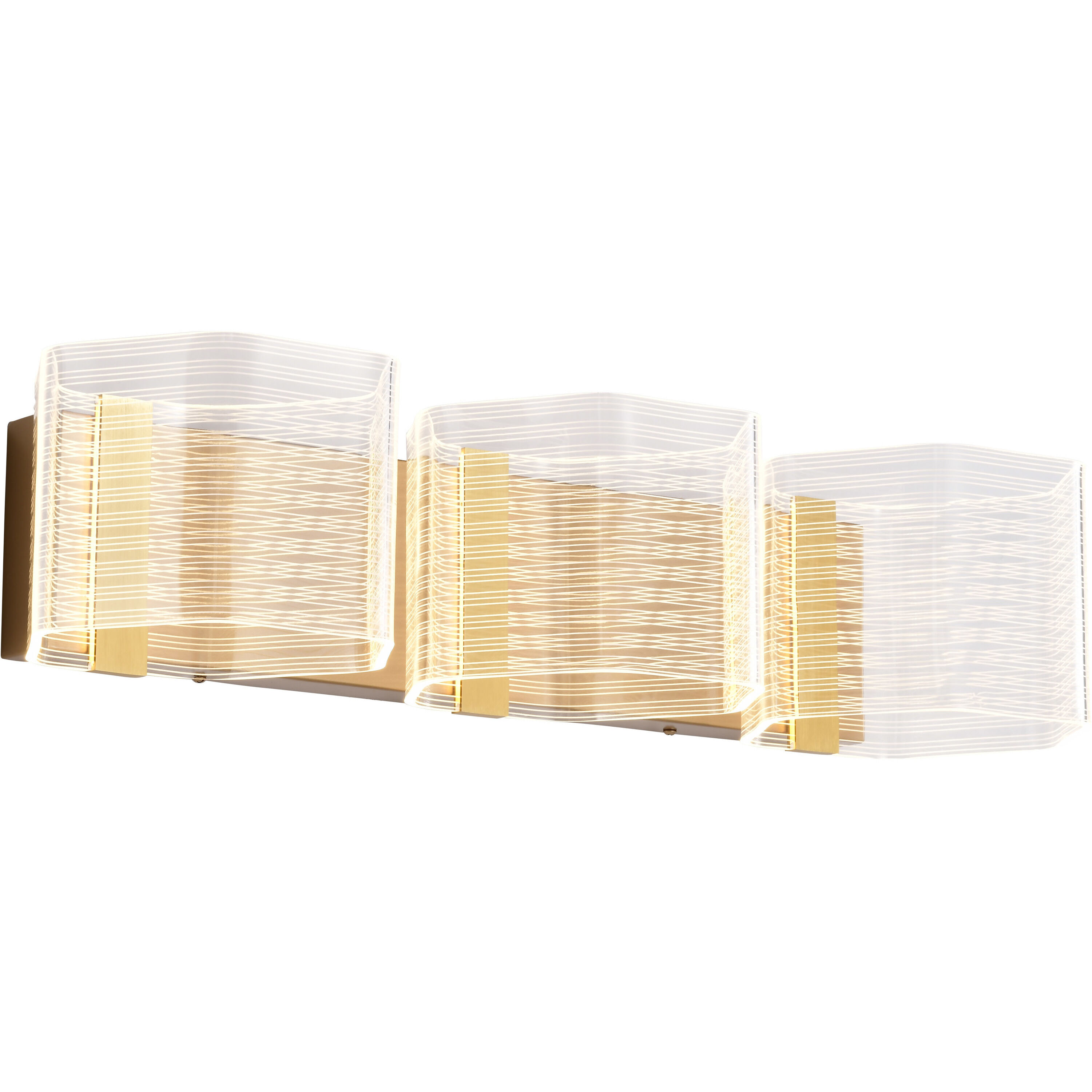 Kenzo LED 25 inch Polished Anodized Bronze Vanity Wall Light