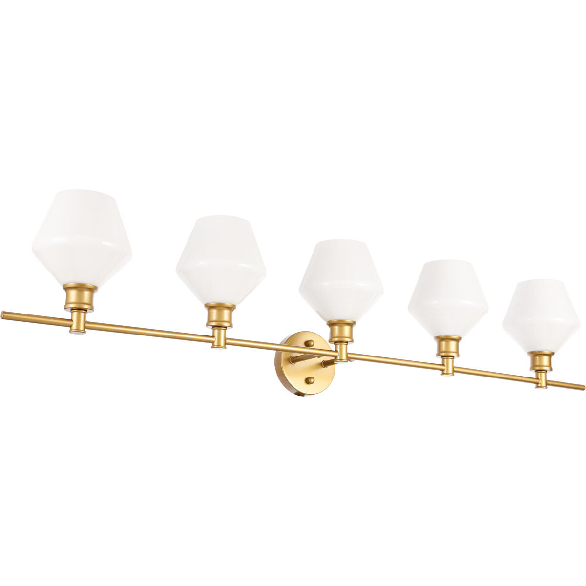 Gene 5 Light 47 inch Brass Wall sconce Wall Light