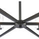Fitzroy 6 Light 34 inch Matte Black Chandelier Ceiling Light