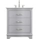 Knox 30 X 34 inch Grey Bathroom Vanity Cabinet