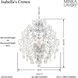 Isabella's Crown 6 Light 22 inch Chrome Chandelier Ceiling Light