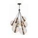 Caviar 8 Light 29 inch Brown Nickel Chandelier Ceiling Light, Adjustable Large Cluster