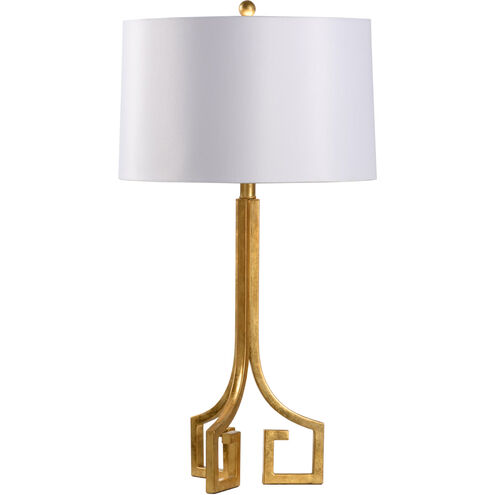 Town Square 30 inch 100.00 watt Antique Gold Leaf Table Lamp Portable Light