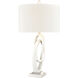 Jovian 30 inch 150.00 watt Matte White with Clear Table Lamp Portable Light