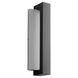 Verve 1 Light 18 inch Black/Brushed Aluminum Outdoor Wall Sconce