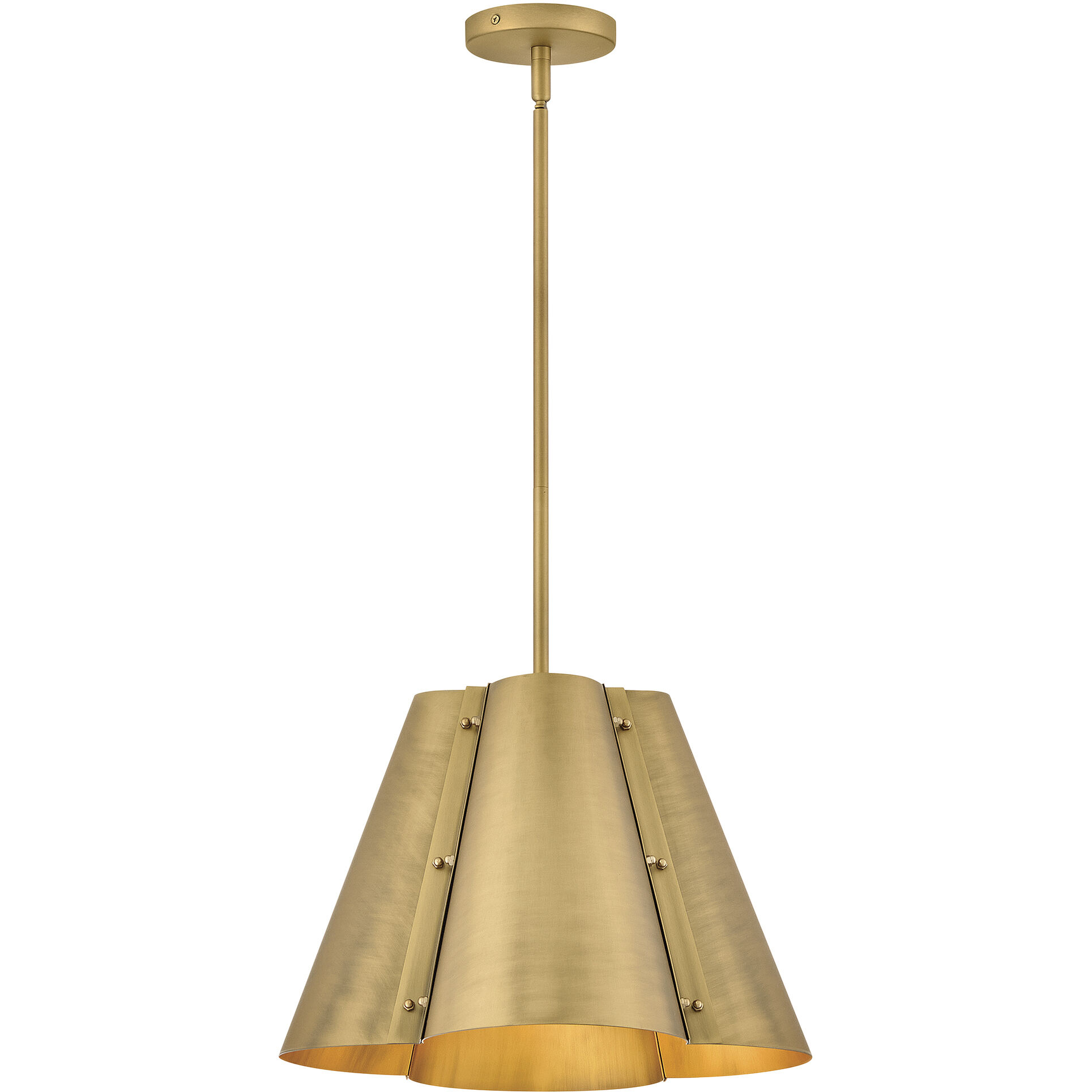 Bowman Pendant Ceiling Light in Heritage Brass