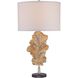 ML 30.75 inch 100 watt Gold Leaf Table Lamp Portable Light, Ambience