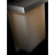 Ledge LED 8 inch Brushed Aluminum Outdoor Wall Light in 2700K, 8in.