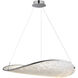 Moonscapes LED 22.5 inch Polished Chrome Single Pendant Ceiling Light
