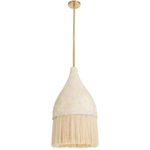 Marley 1 Light 14.5 inch Lime Wash and Bleached Natural Pendant Ceiling Light