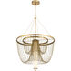 Jezelle LED 34.25 inch Legacy Brass Pendant Ceiling Light