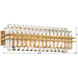 Hayes Bath Vanity Light Wall Light in Aged Brass