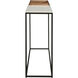 Norman 48 X 12 inch White with Natural and Black Console Table