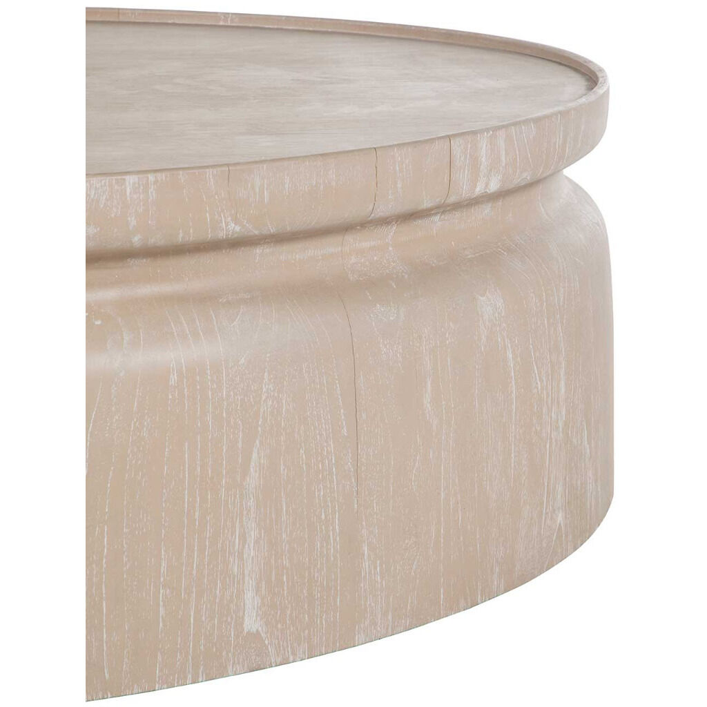 Marta 50 X 50 inch Cerused Light Natural Coffee Table