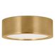 Kelly Wearstler Cerne LED 5 inch Natural Brass Flush Mount Ceiling Light in 120V