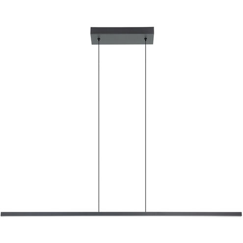 Amrisa LED 1 inch Black Linear Pendant Ceiling Light