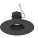 Pearl Black Reflector / Black Flange LED Round Retrofit Reflector in 2700K, 5"/6" Retrofit