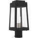 Oslo 1 Light 15 inch Black Outdoor Post Top Lantern