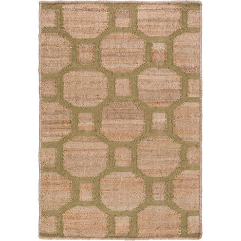 Seaport 120 X 96 inch Camel, Dark Green Rug