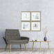 Abstract Gray and Neutral and Yellow Framed Art