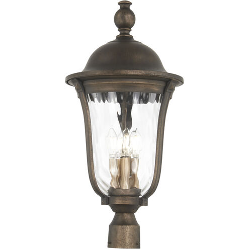 Havenwood 4 Light 26 inch Tavira Bronze And Alder Silver Outdoor Post Mount, Great Outdoors