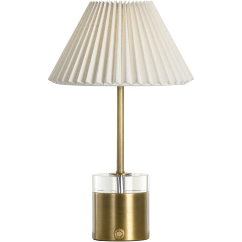Margot 17 inch Gold Rechargeable Table Lamp Portable Light