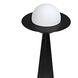 Saturn 65 inch 25.00 watt Matte Black Floor Lamp Portable Light
