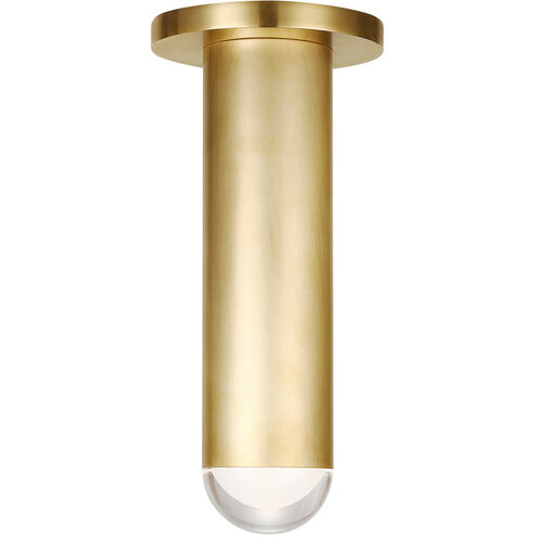 Kelly Wearstler Ebell LED 4.5 inch Natural Brass Flush Mount Ceiling Light, Integrated LED