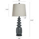 Fossil 32 inch 150 watt Dark Gray Table Lamp Portable Light