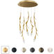 Signature Secret Garden LED 17 inch Antique Pewter Multi-Light Pendant Ceiling Light