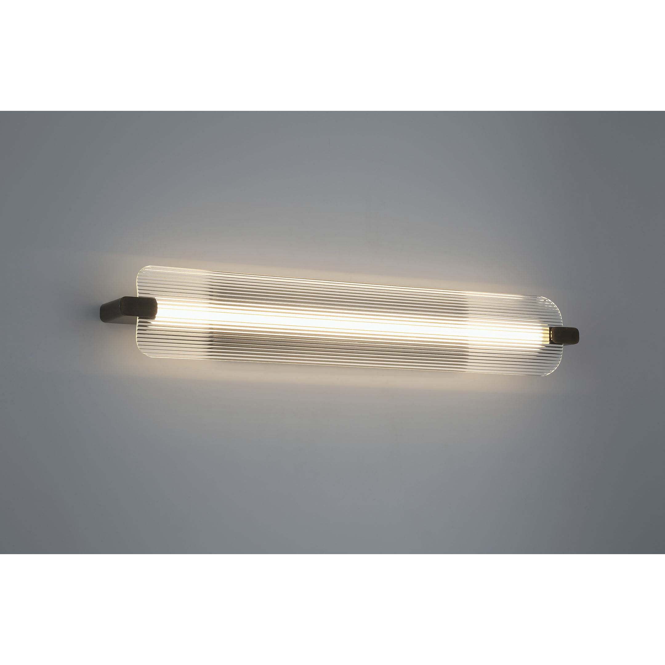 Neoness LED 34.25 inch Weathered Brass Vanity Light Wall Light in Clear